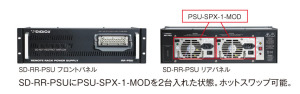 SD-RR-PSU with PSU-SPX-1-MOD×２