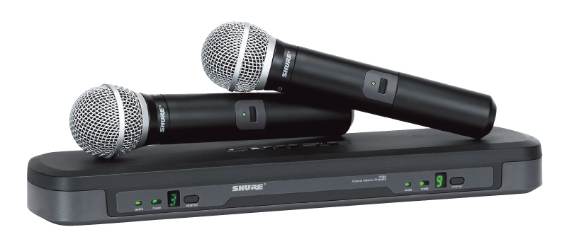 SHURE PG58 PG88 ワイヤレスマイク 受信機セット