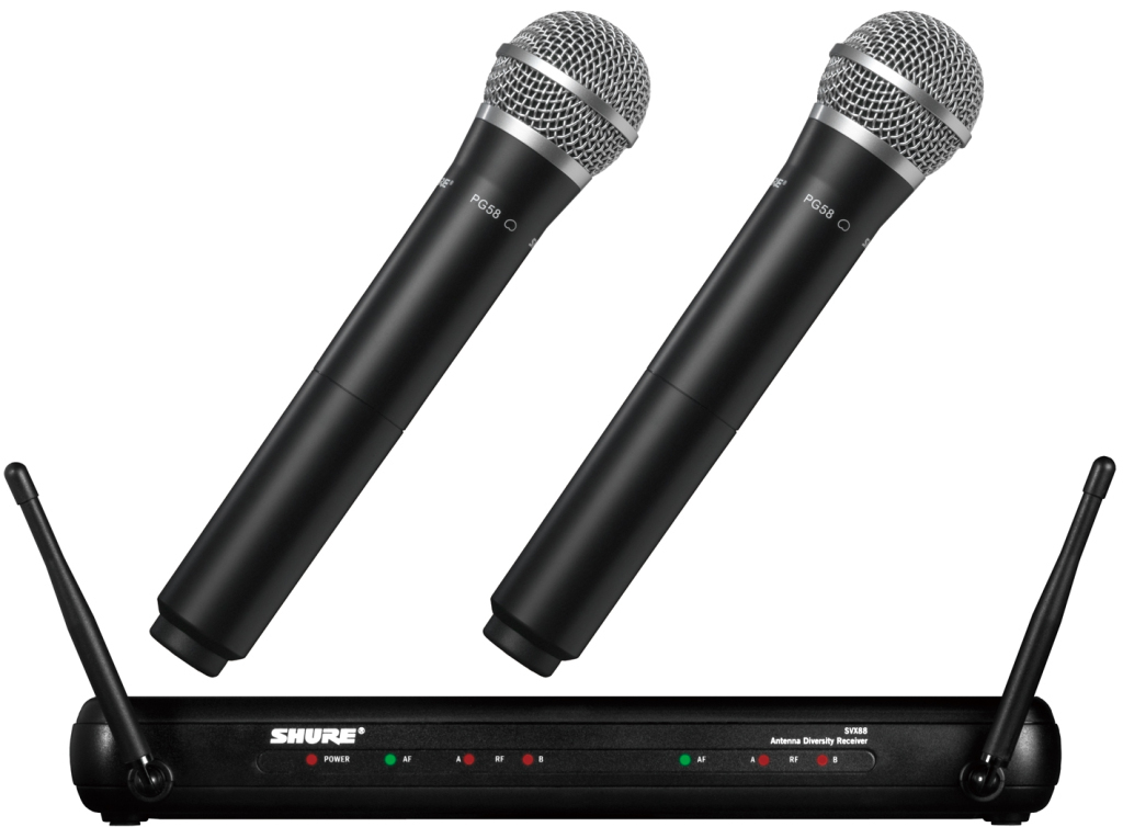 SHURE / SVX288/PG58　ラックマウントキット付き